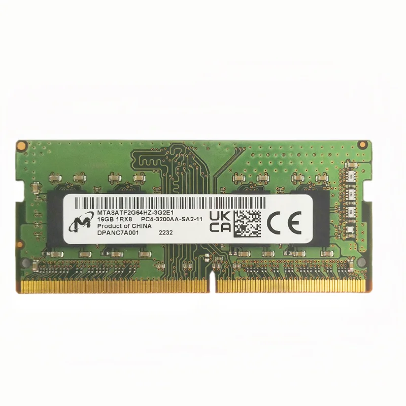 Micron RAMS DDR4 16 ГБ 3200 МГц Память для ноутбука DDR4 16 ГБ 1RX8 PC4-3200AA-SA2-11 SODIMM 1,2 В для ноутбука
Micron RAMS DDR4 16 ГБ 3200 МГц Память для ноутбука DDR4 16 ГБ 1RX8 PC4-3200AA-SA2-11 SODIMM 1,2 В для ноутбука
