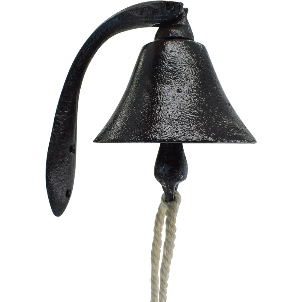 Cast Iron Dinner Bells with Rope, Decorative Hanging Bell for Church, Home, School, Indoor and Outdoor Decor
Cast Iron Dinner Bells with Rope, Decorative Hanging Bell for Church, Home, School, Indoor and Outdoor Decor