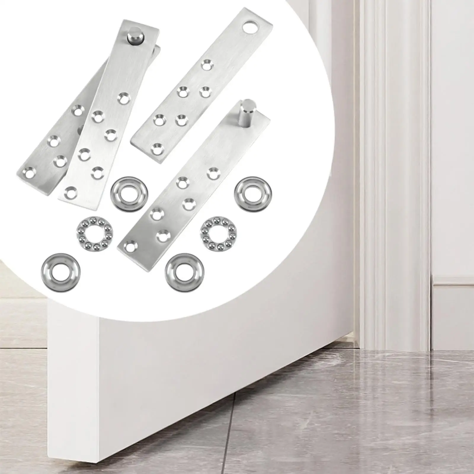 Door Pivot Hinges Hidden Door Hinges Stainless Steel 360 Rotating for Household Cabinets Bookshelves Wooden Doors Living Room
Door Pivot Hinges Hidden Door Hinges Stainless Steel 360 Rotating for Household Cabinets Bookshelves Wooden Doors Living Room
