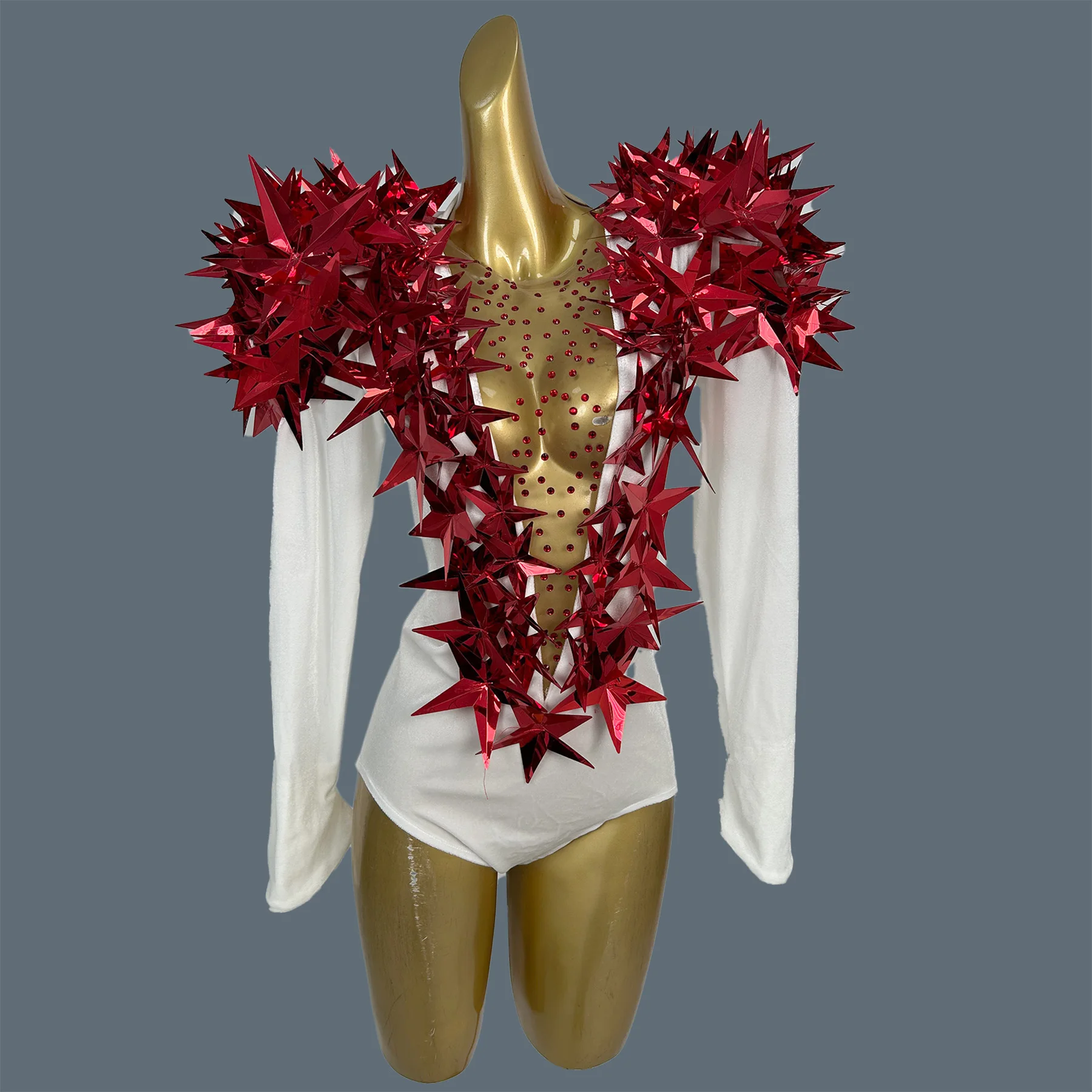 Carnival Five-pointed Star Sequins Women Bodysuit Velvet Night Club Party Sexy Outfit gig Drag Queen Performer Wear Hengxing
Carnival Five-pointed Star Sequins Women Bodysuit Velvet Night Club Party Sexy Outfit gig Drag Queen Performer Wear Hengxing