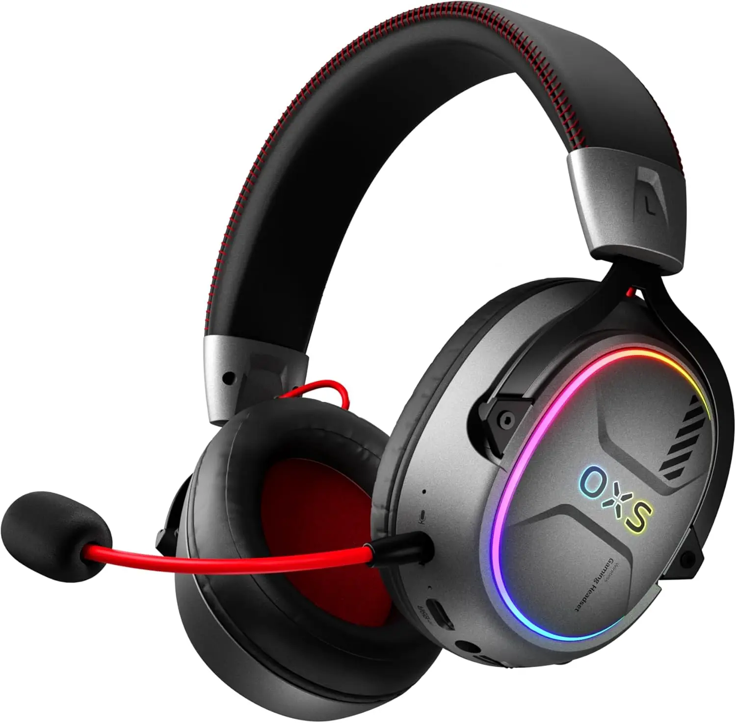 Wireless Gaming Headset with 7.1 Surround Sound, Low Latency, 40H Battery, RGB Lights for PC, Console, Mobile in Black
Wireless Gaming Headset with 7.1 Surround Sound, Low Latency, 40H Battery, RGB Lights for PC, Console, Mobile in Black