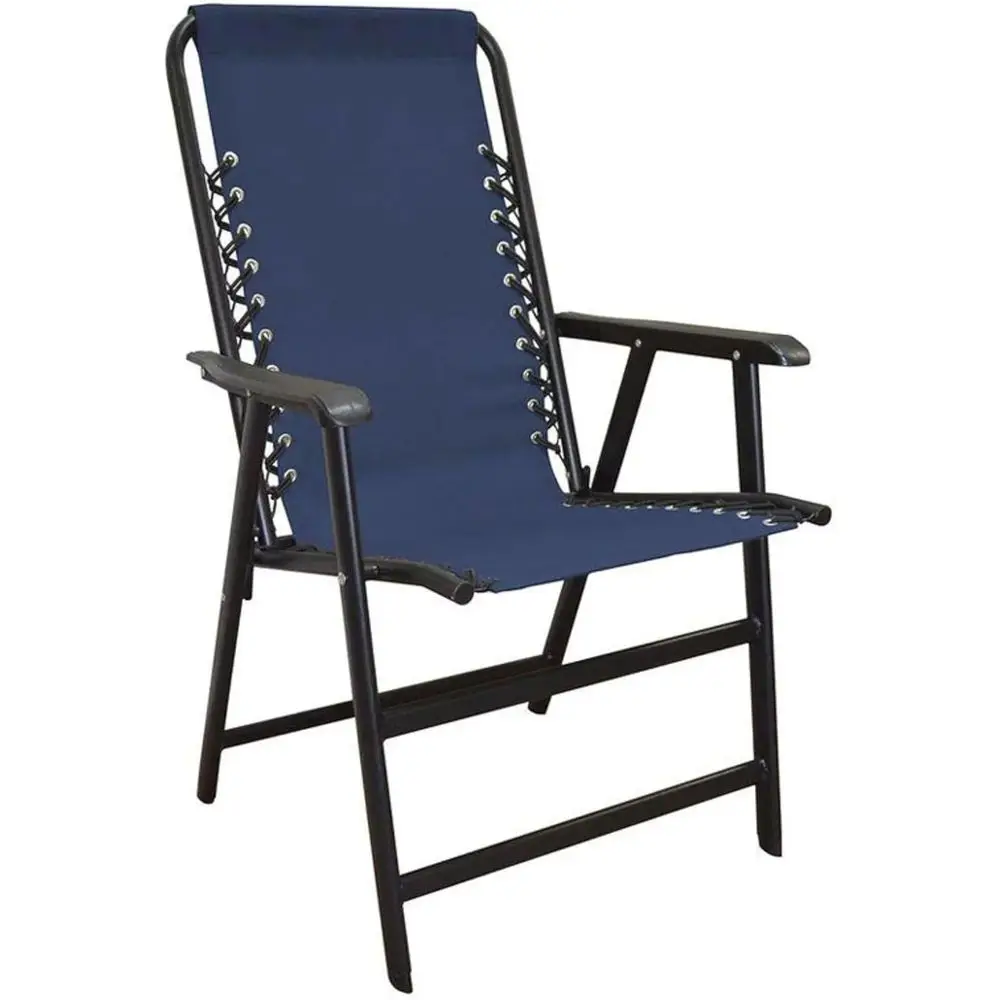 Portable Bungee Suspension Sports Chair with Textaline Fabric, 300 lbs Capacity, Blue
Portable Bungee Suspension Sports Chair with Textaline Fabric, 300 lbs Capacity, Blue