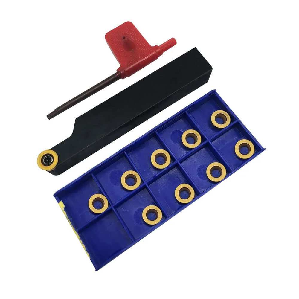 RCMT10T3MO 10pcs Carbide indexable Turning Insert with 5/8" SRACR1616H10 Lathe Turning Tool Holder for Steel,Stainless Steel
RCMT10T3MO 10pcs Carbide indexable Turning Insert with 5/8" SRACR1616H10 Lathe Turning Tool Holder for Steel,Stainless Steel