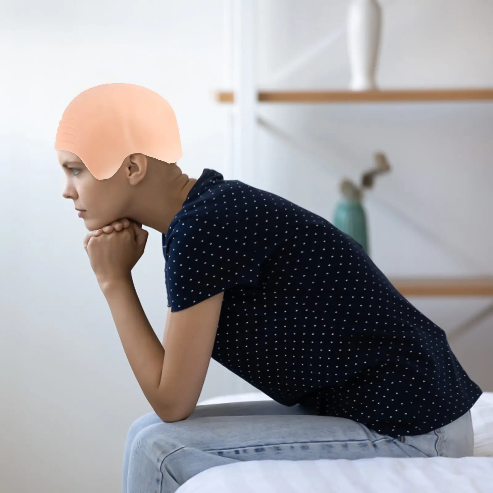 Silicone Bald Cap Stretchable Bald Head Cover Realistic Effect Cosplay Halloween Costume Accessory Dress Up Head Cover
Silicone Bald Cap Stretchable Bald Head Cover Realistic Effect Cosplay Halloween Costume Accessory Dress Up Head Cover