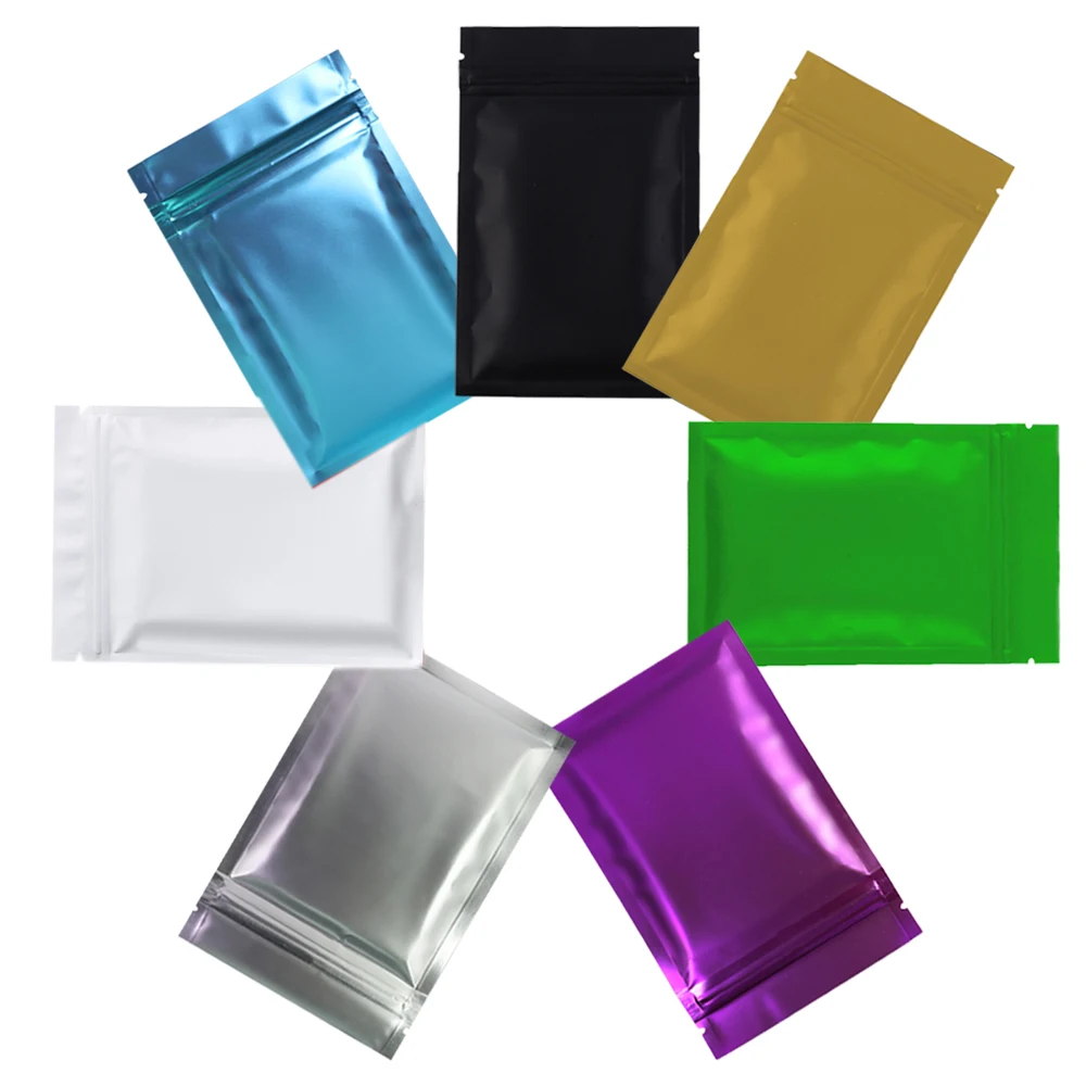 100pcs 7.5x10cm Mini Zipper Aluminum Foil Bags Heat Sealable Smell Proof Tea Coffee Food Packaging Small Flat Ziplock Mylar Bag
100pcs 7.5x10cm Mini Zipper Aluminum Foil Bags Heat Sealable Smell Proof Tea Coffee Food Packaging Small Flat Ziplock Mylar Bag
