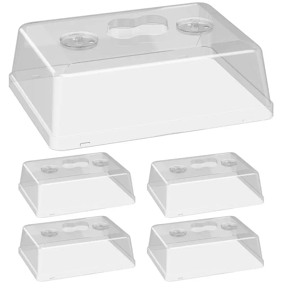 Pack 5 High Humidity Domes for SOLIGT Medium 14 10.8 2.3 Seed Starting Trays, Adjustable Vents, Portable Handle, Clear View, Uno
Pack 5 High Humidity Domes for SOLIGT Medium 14 10.8 2.3 Seed Starting Trays, Adjustable Vents, Portable Handle, Clear View, Uno