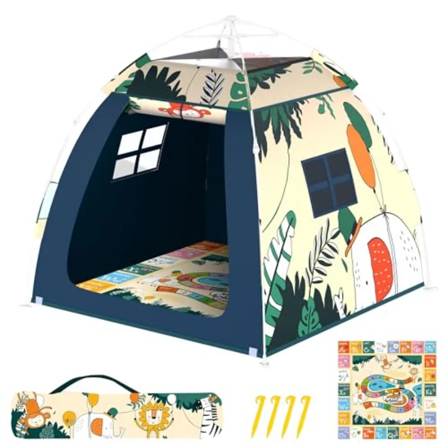 Outdoor multi-purpose play house for toddlers: polyester fabric, green and brown, quick pop-up setup with tunnel and playhouse
Outdoor multi-purpose play house for toddlers: polyester fabric, green and brown, quick pop-up setup with tunnel and playhouse