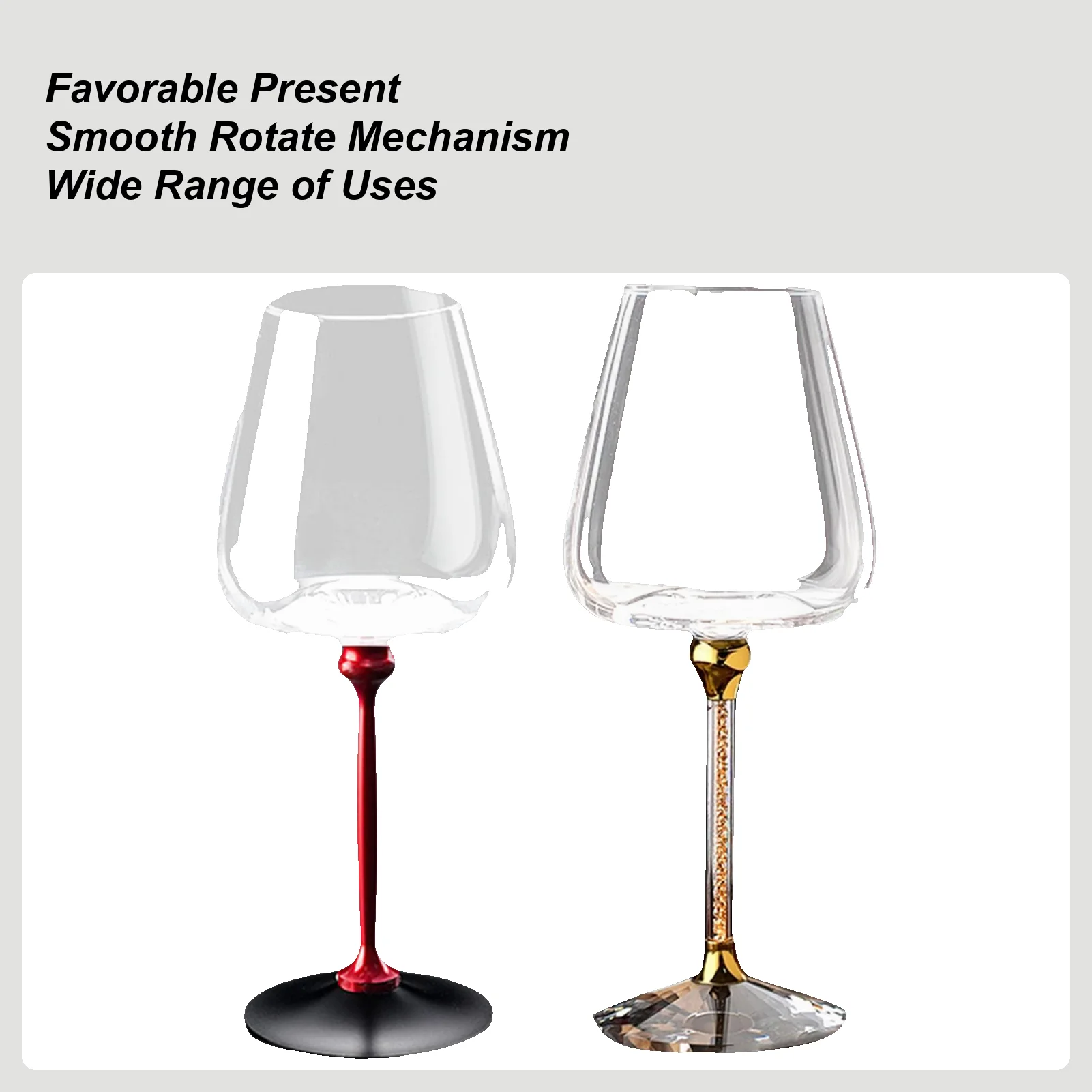 Cool Wine Glasses Glass Wine Cups Glassware Goblets Rotating Ergonomic Organizer Holder For Travel Drinking Wedding Birthday
Cool Wine Glasses Glass Wine Cups Glassware Goblets Rotating Ergonomic Organizer Holder For Travel Drinking Wedding Birthday