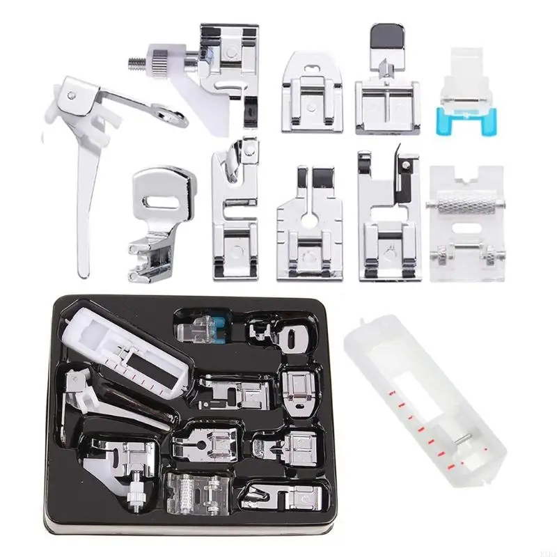 KXRA 11 Pcs Universal Presser Foot Household Sewing Machine Parts Presser Foot Tool
KXRA 11 Pcs Universal Presser Foot Household Sewing Machine Parts Presser Foot Tool