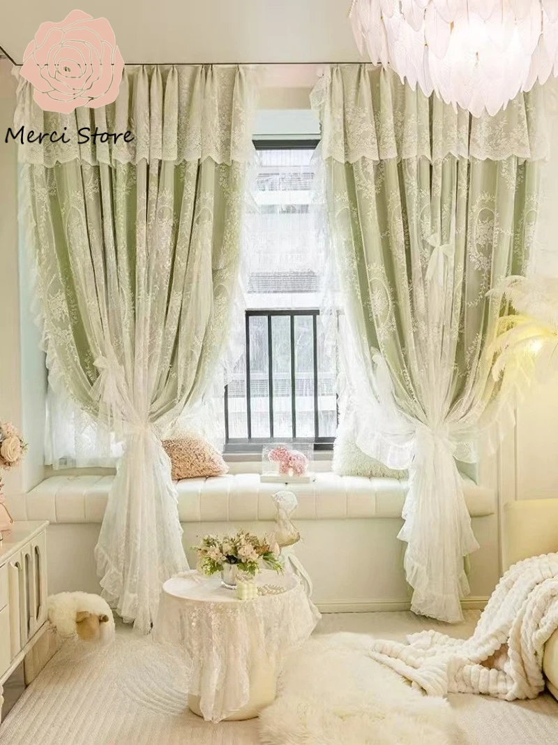 Full Shading Lace Finished Double Layer Blackout Curtains for Bedroom Living Room Cloth Yarn Integrated Thickened Premium Drapes
Full Shading Lace Finished Double Layer Blackout Curtains for Bedroom Living Room Cloth Yarn Integrated Thickened Premium Drapes