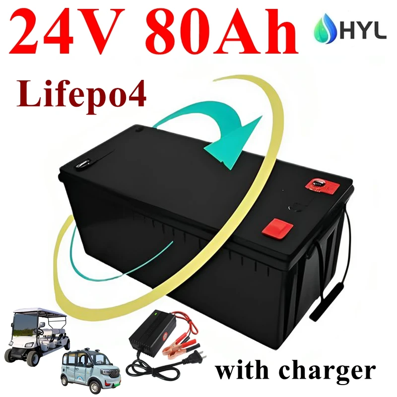 HYL литиевая батарея LifePo4, 24 В, 80 Ач, глубокий цикл для резервной мощности 2400 Вт, аккумулятор солнечной энергии, тележка для гольфа, солнечная энергия + зарядное устройство 10 А
HYL литиевая батарея LifePo4, 24 В, 80 Ач, глубокий цикл для резервной мощности 2400 Вт, аккумулятор солнечной энергии, тележка для гольфа, солнечная энергия + зарядное устройство 10 А