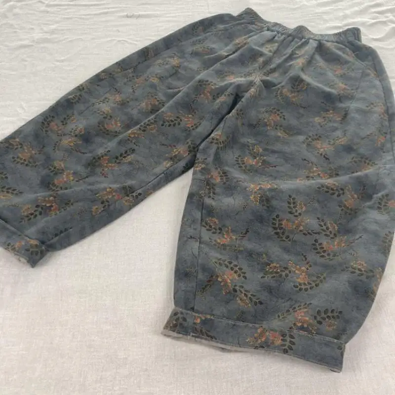 Spring Summer Style Women Loose Casual Ankle-length Pants Vintage Print Cotton Linen Elastic Waist Harem Pants Good Quality MT02
Spring Summer Style Women Loose Casual Ankle-length Pants Vintage Print Cotton Linen Elastic Waist Harem Pants Good Quality MT02