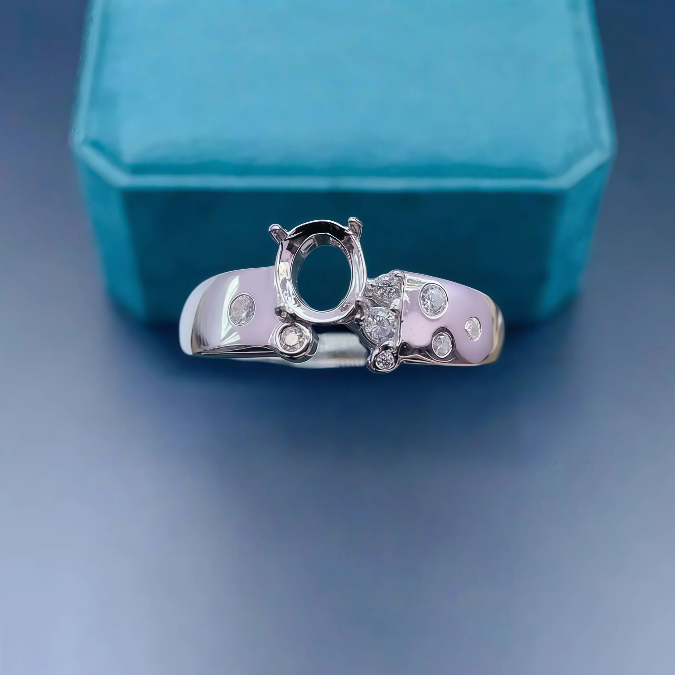 Setting 5*6mm Oval Stone Fashion DIY Empty Ring Holder S925 Sterling Silver Design Fine Charm Jewelry for Woman
Setting 5*6mm Oval Stone Fashion DIY Empty Ring Holder S925 Sterling Silver Design Fine Charm Jewelry for Woman
