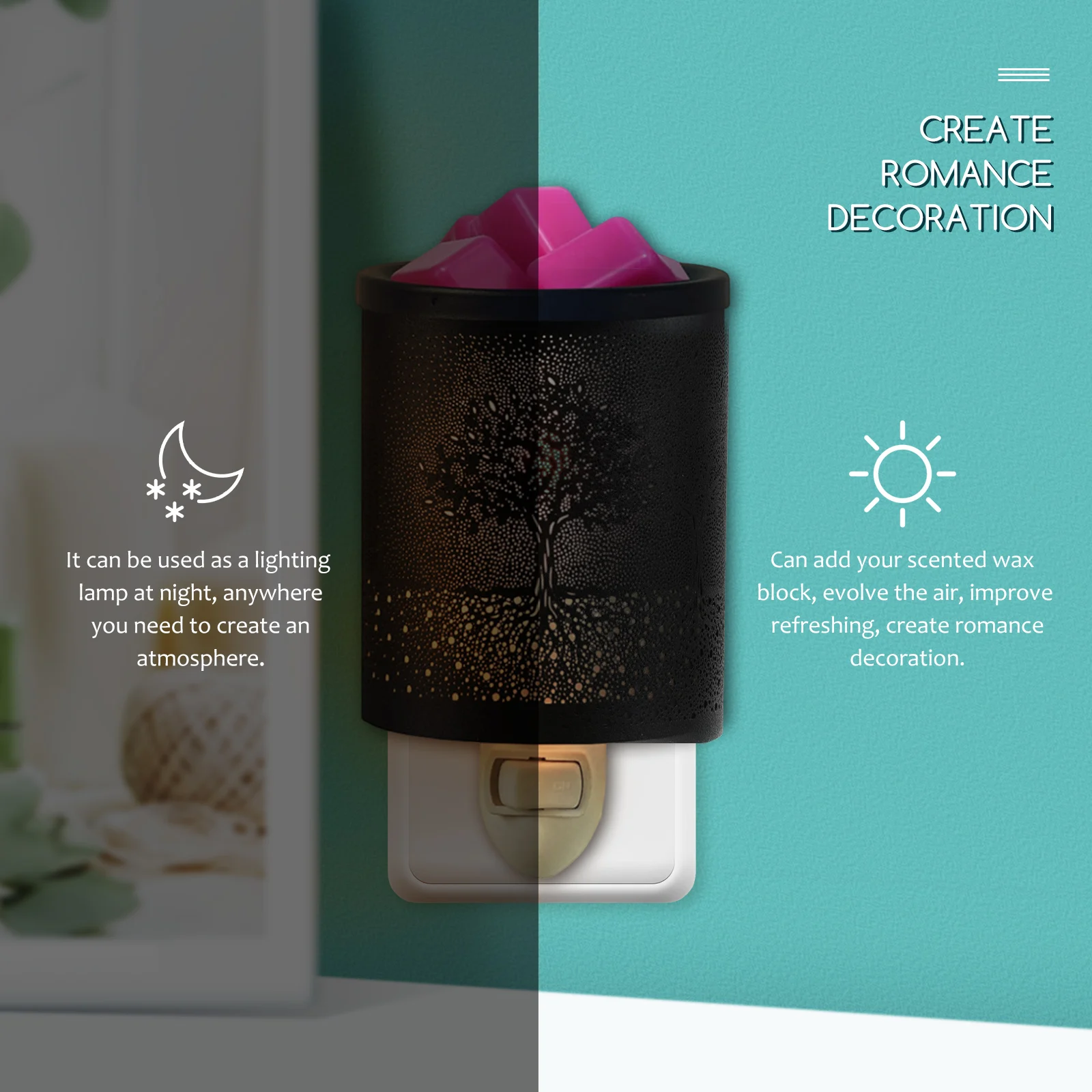 Aromatherapy Night Light Wax Warmer Melt Lamp Burner Electric for Household SPA Yoga Room Party Vibe Wall Plug Aroma Diffuser
Aromatherapy Night Light Wax Warmer Melt Lamp Burner Electric for Household SPA Yoga Room Party Vibe Wall Plug Aroma Diffuser