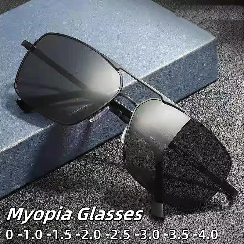 Men's Fashion Large Frame Polarized Myopia Glasses Driving Anti Glare High-definition Driving UV400 Sunglasses Diopter To -4.0
Men's Fashion Large Frame Polarized Myopia Glasses Driving Anti Glare High-definition Driving UV400 Sunglasses Diopter To -4.0