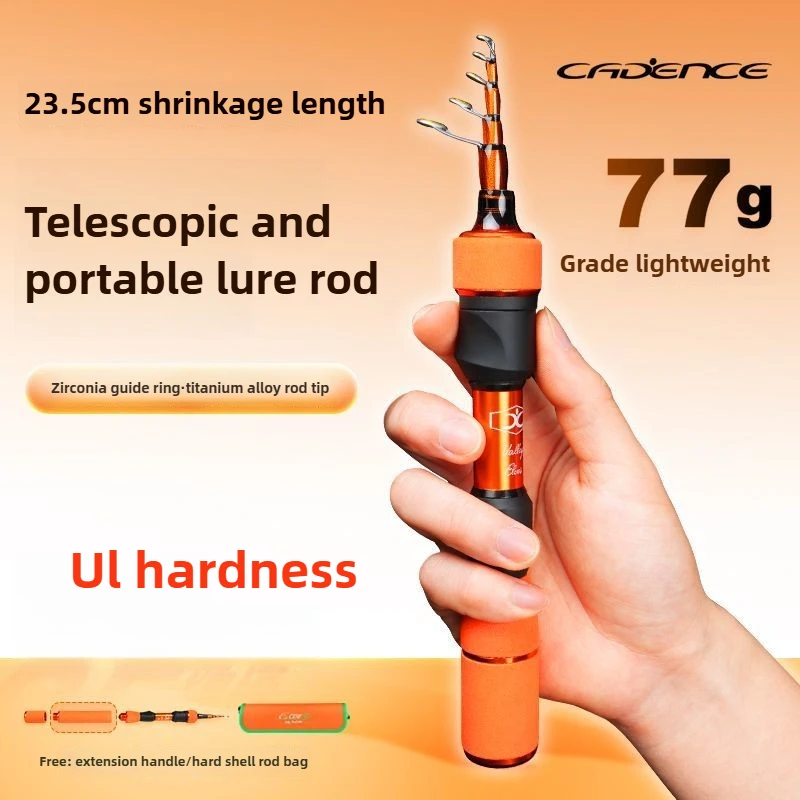 Портативная микротелескопическая удочка Lull, 77 г, длина 23,5 см для потоковой рыбалки.
Портативная микротелескопическая удочка Lull, 77 г, длина 23,5 см для потоковой рыбалки.