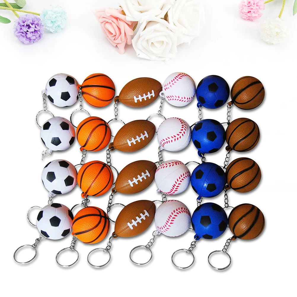 24pcs Foam Toy Keychains Children Gifts Rugby Shaped Key Ring Bag Decorations Stylish Pendant Durable Use Keychains
24pcs Foam Toy Keychains Children Gifts Rugby Shaped Key Ring Bag Decorations Stylish Pendant Durable Use Keychains