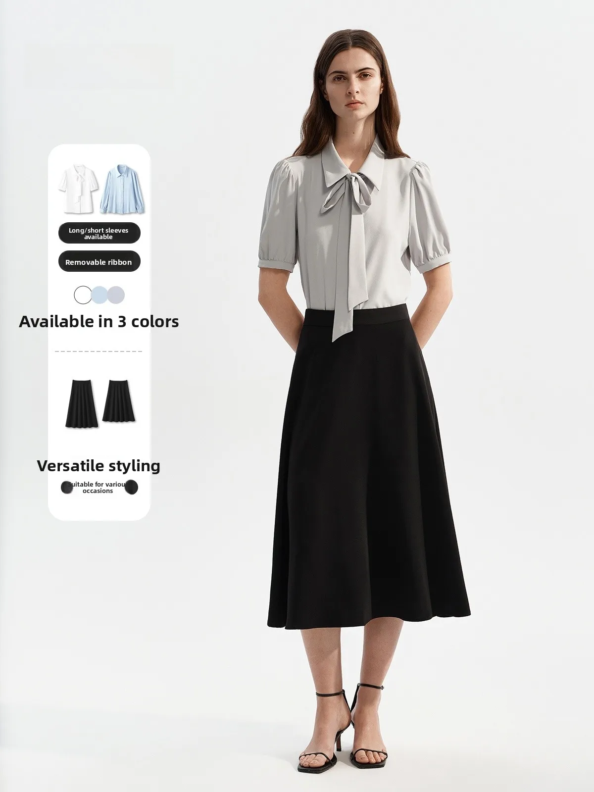 Professional Short Sleeve Knot Shirt Women's Slimming Commute Set Interview OL Style Straight Cut Polyester Fabric
Professional Short Sleeve Knot Shirt Women's Slimming Commute Set Interview OL Style Straight Cut Polyester Fabric