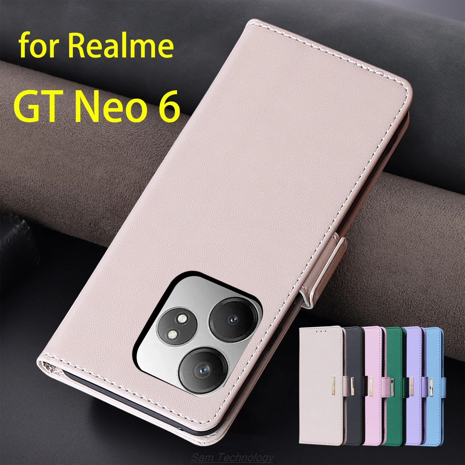 Magnetic buckle Leather Case for OPPO Realme GT Neo6 / GT Neo 6 SE Wallet RFID BLOCKING Flip Cover female Simple Fundas Coque
Magnetic buckle Leather Case for OPPO Realme GT Neo6 / GT Neo 6 SE Wallet RFID BLOCKING Flip Cover female Simple Fundas Coque