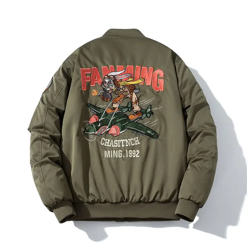 Бейсбольная куртка с вышивкой, свободного кроя, в стиле пилот, для весны, лета и осени, повседневная верхняя одежда для мужчин и женщин, для пар.
Бейсбольная куртка с вышивкой, свободного кроя, в стиле пилот, для весны, лета и осени, повседневная верхняя одежда для мужчин и женщин, для пар.