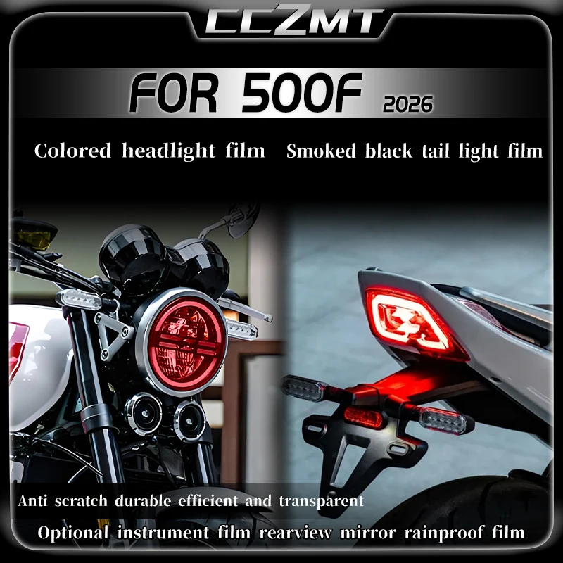 For ZXMOTO 500F 2026 headlight film instrument film tail light film high transparency rearview mirror protective film modified
For ZXMOTO 500F 2026 headlight film instrument film tail light film high transparency rearview mirror protective film modified