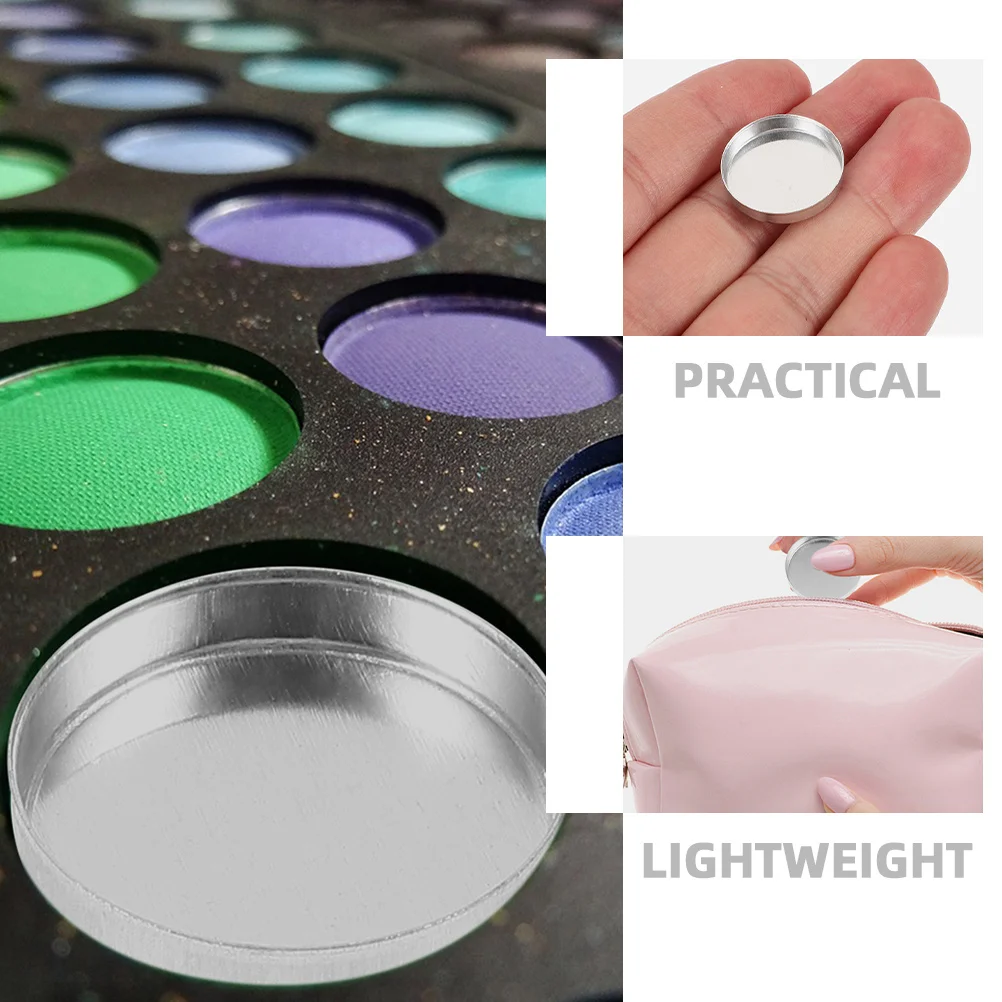 30pcs Empty Eyeshadow Pans Round Makeup Tray For Powder Sample Container Blusher Highlighter Case Small Aluminum
30pcs Empty Eyeshadow Pans Round Makeup Tray For Powder Sample Container Blusher Highlighter Case Small Aluminum