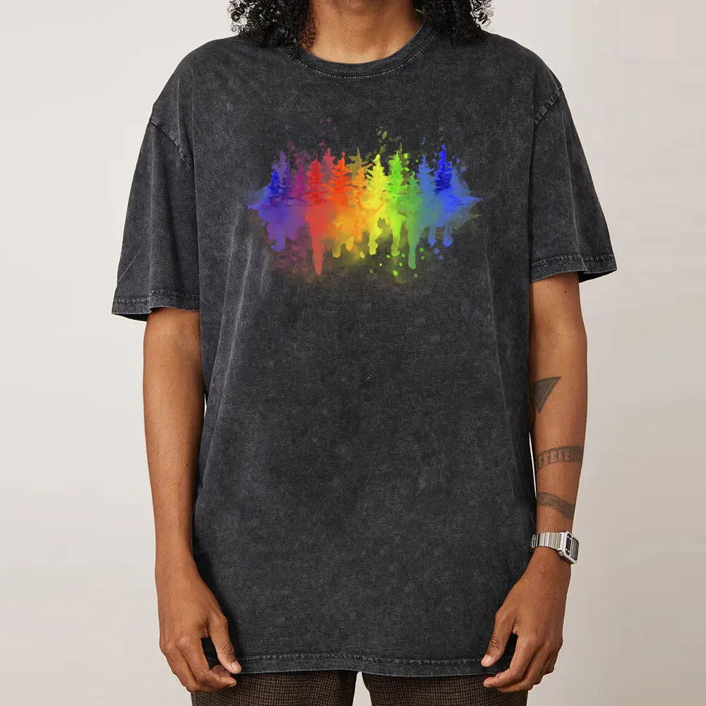 Rainbow Forest Latest Mens Washed Retro T Shirts O-Neck Short Sleeve 100% Cotton Fabric Tops Tees Casual Washed T-shirts
Rainbow Forest Latest Mens Washed Retro T Shirts O-Neck Short Sleeve 100% Cotton Fabric Tops Tees Casual Washed T-shirts