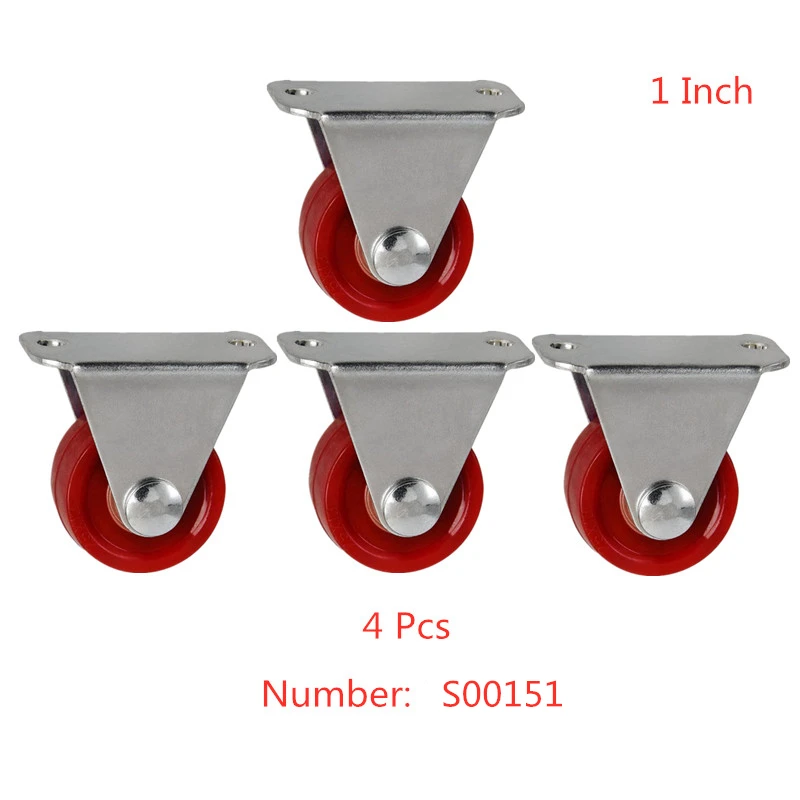 4 Pcs/lot Spot 1 Inch Pu Directional Caster Light Jujube Red Polyurethane Roller Quiet Wear-resistant Furniture Wheel
4 Pcs/lot Spot 1 Inch Pu Directional Caster Light Jujube Red Polyurethane Roller Quiet Wear-resistant Furniture Wheel