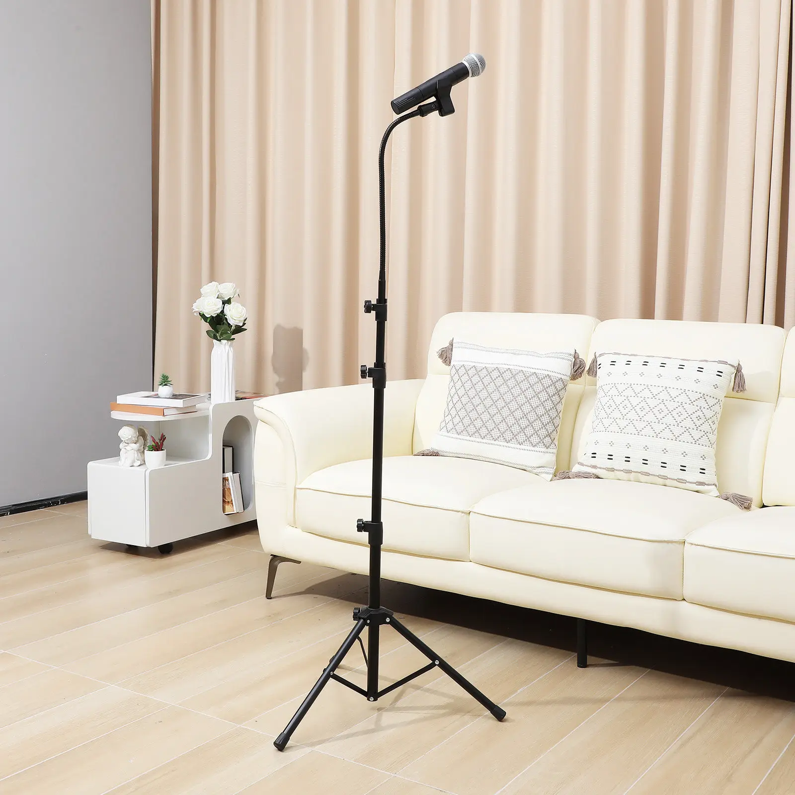 1 Set Microphone Stand Floor Tripod Heavy Duty Adjustable Mic Holder Stable Mic Stand for Performance Streaming
1 Set Microphone Stand Floor Tripod Heavy Duty Adjustable Mic Holder Stable Mic Stand for Performance Streaming