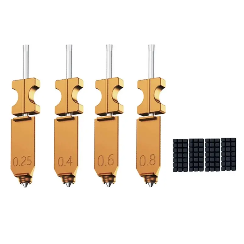 AED6-4Set Upgraded 0.25&0.4&0.6MM Hotend Kit For Flashforge AD5X Nozzle,All Metal Quick-Detachable Nozzle Kit
AED6-4Set Upgraded 0.25&0.4&0.6MM Hotend Kit For Flashforge AD5X Nozzle,All Metal Quick-Detachable Nozzle Kit