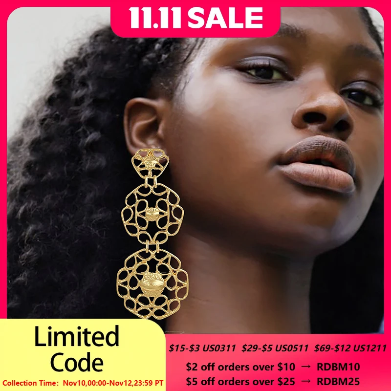 Gold Color Long Earrings For Women Big Drop Earrings Dubai Fashion Jewelry Wedding Party Gift Trending
Gold Color Long Earrings For Women Big Drop Earrings Dubai Fashion Jewelry Wedding Party Gift Trending