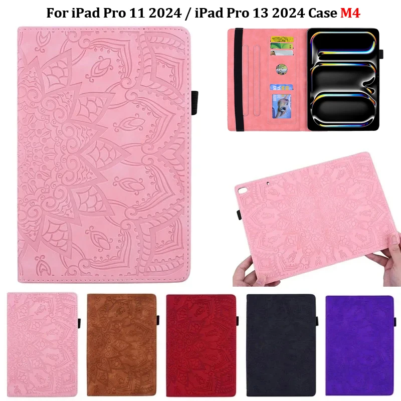 For iPad Pro 2024 M4 Case Flower 3D Emboss PU Leather Wallet Cover For Funda iPad Pro 13 11 inch 2024 Case Coque
For iPad Pro 2024 M4 Case Flower 3D Emboss PU Leather Wallet Cover For Funda iPad Pro 13 11 inch 2024 Case Coque