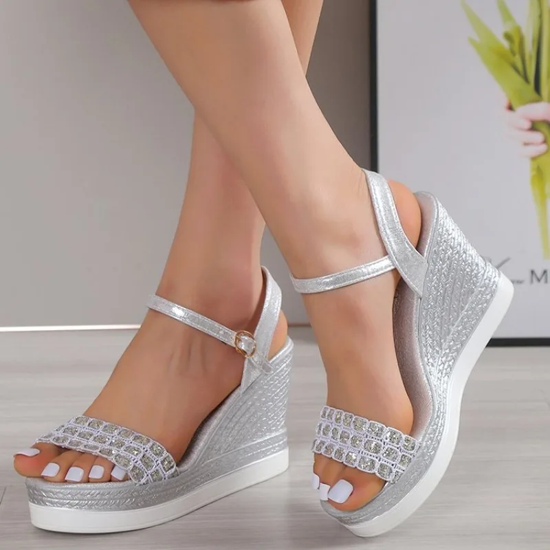 Women's Summer Wedge Sandals Thick Sole Sandals with Open Toe Casual Shoes Gold Silver Luxury
Women's Summer Wedge Sandals Thick Sole Sandals with Open Toe Casual Shoes Gold Silver Luxury