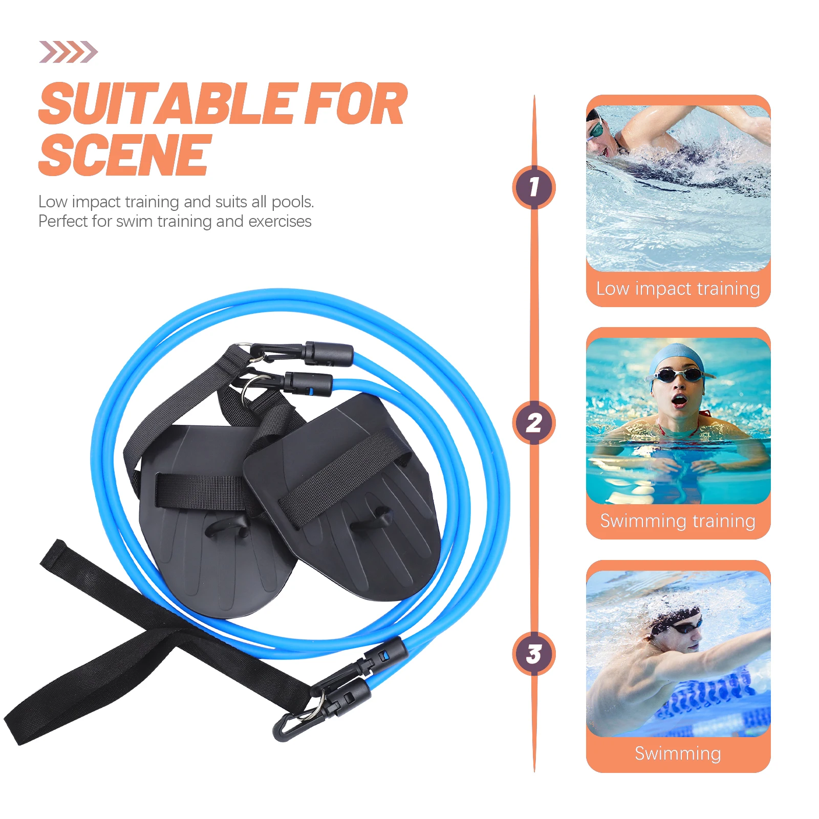 Resistance 50Lbs Adult Resistance Band Easy Swim Train Equipment Practical Swim Training Equipment
Resistance 50Lbs Adult Resistance Band Easy Swim Train Equipment Practical Swim Training Equipment