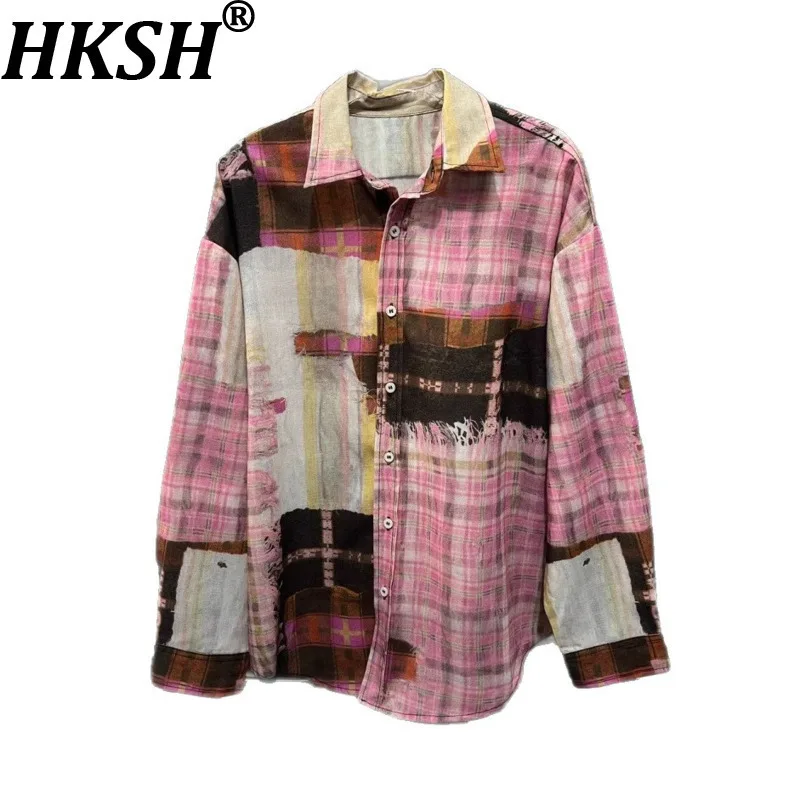 HKSH Autumn New Women Tide American Retro Shirts Plaid Printed Contrast Color Long Sleeve Streetwear Fashion Stylish Tops HK8944
HKSH Autumn New Women Tide American Retro Shirts Plaid Printed Contrast Color Long Sleeve Streetwear Fashion Stylish Tops HK8944