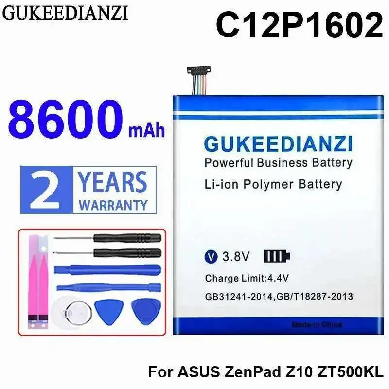 8600 мАч для Asus Zenpad Z10 ZT500KL, надежный источник питания C12P1602, аккумулятор для ноутбука, высокая совместимость
8600 мАч для Asus Zenpad Z10 ZT500KL, надежный источник питания C12P1602, аккумулятор для ноутбука, высокая совместимость