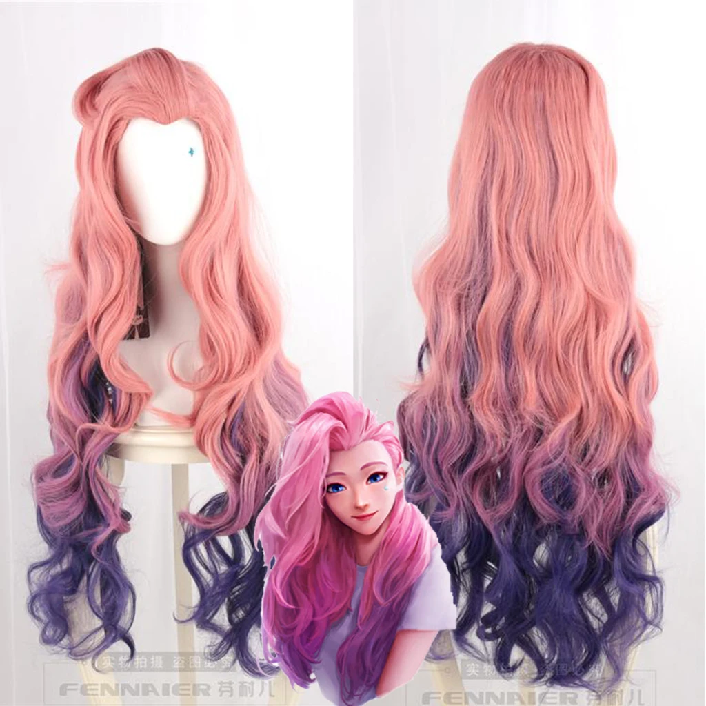 Игра LOL KDA Seraphine Косплей Розовый Парик Женщины Crystal Rose Seraphine Wave Розовый Смешанный Фиолетовый Длинные Парики Для Хэллоуина
Игра LOL KDA Seraphine Косплей Розовый Парик Женщины Crystal Rose Seraphine Wave Розовый Смешанный Фиолетовый Длинные Парики Для Хэллоуина