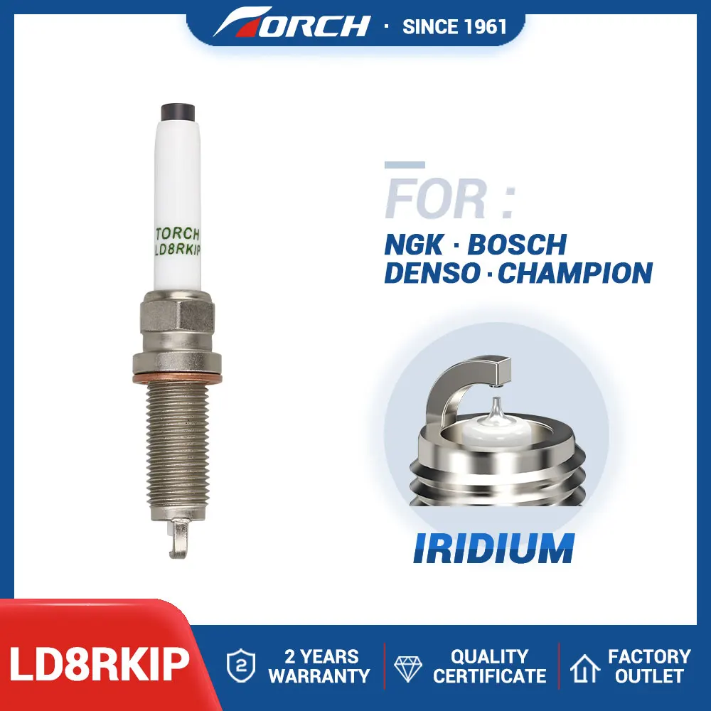 1PC Spark Plug TORCH LD8RKIP Replace for SILZKFR8D7S SILZKFR8E7S A0041597503 A0041597903 B2401-HG00B B2401-HG00A 0041597003
1PC Spark Plug TORCH LD8RKIP Replace for SILZKFR8D7S SILZKFR8E7S A0041597503 A0041597903 B2401-HG00B B2401-HG00A 0041597003