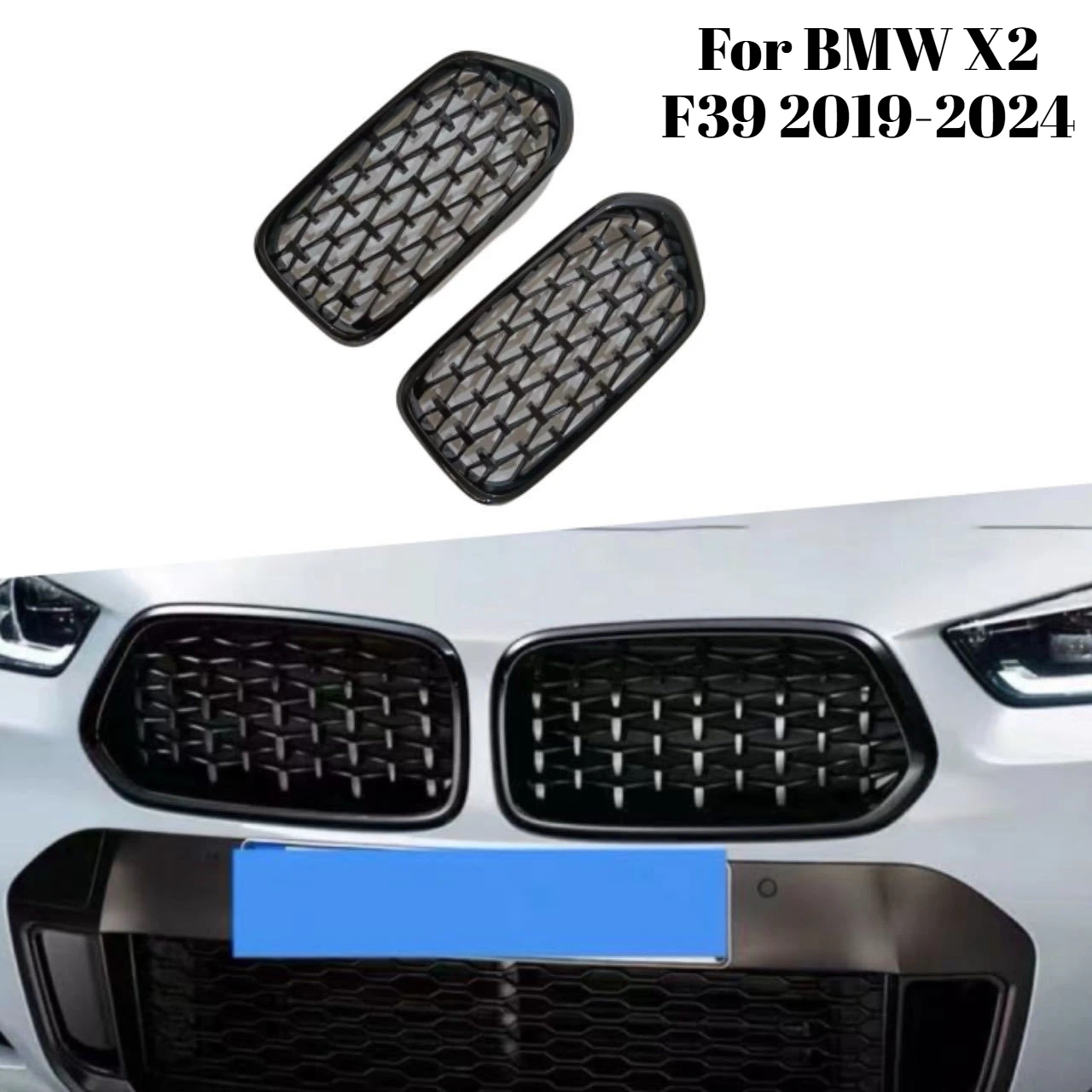 For BMW X2 F39 2019-2024 Meteor Style Front Grille Original Replacement Black Exterior Grill Car Styling Mod Accessories
For BMW X2 F39 2019-2024 Meteor Style Front Grille Original Replacement Black Exterior Grill Car Styling Mod Accessories