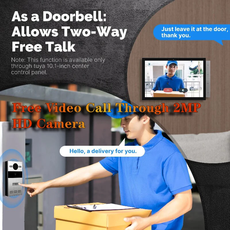 Tuya Door Station Access Control System Intercom Unlock Door Electronic Gate Opener Work With 10.1Inch Center Control Panel
Tuya Door Station Access Control System Intercom Unlock Door Electronic Gate Opener Work With 10.1Inch Center Control Panel
