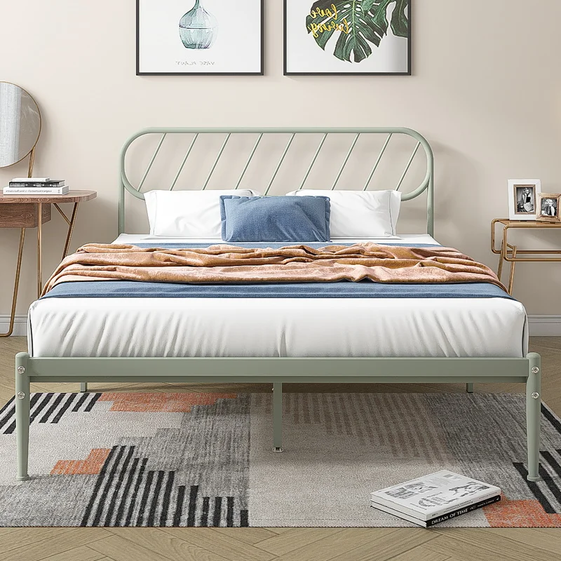 Wrought Iron Comfortable Bed Double Modern Simple Princess Bed Fashion High Quality Sleeping Letto Matrimoniale Home Furniture
Wrought Iron Comfortable Bed Double Modern Simple Princess Bed Fashion High Quality Sleeping Letto Matrimoniale Home Furniture
