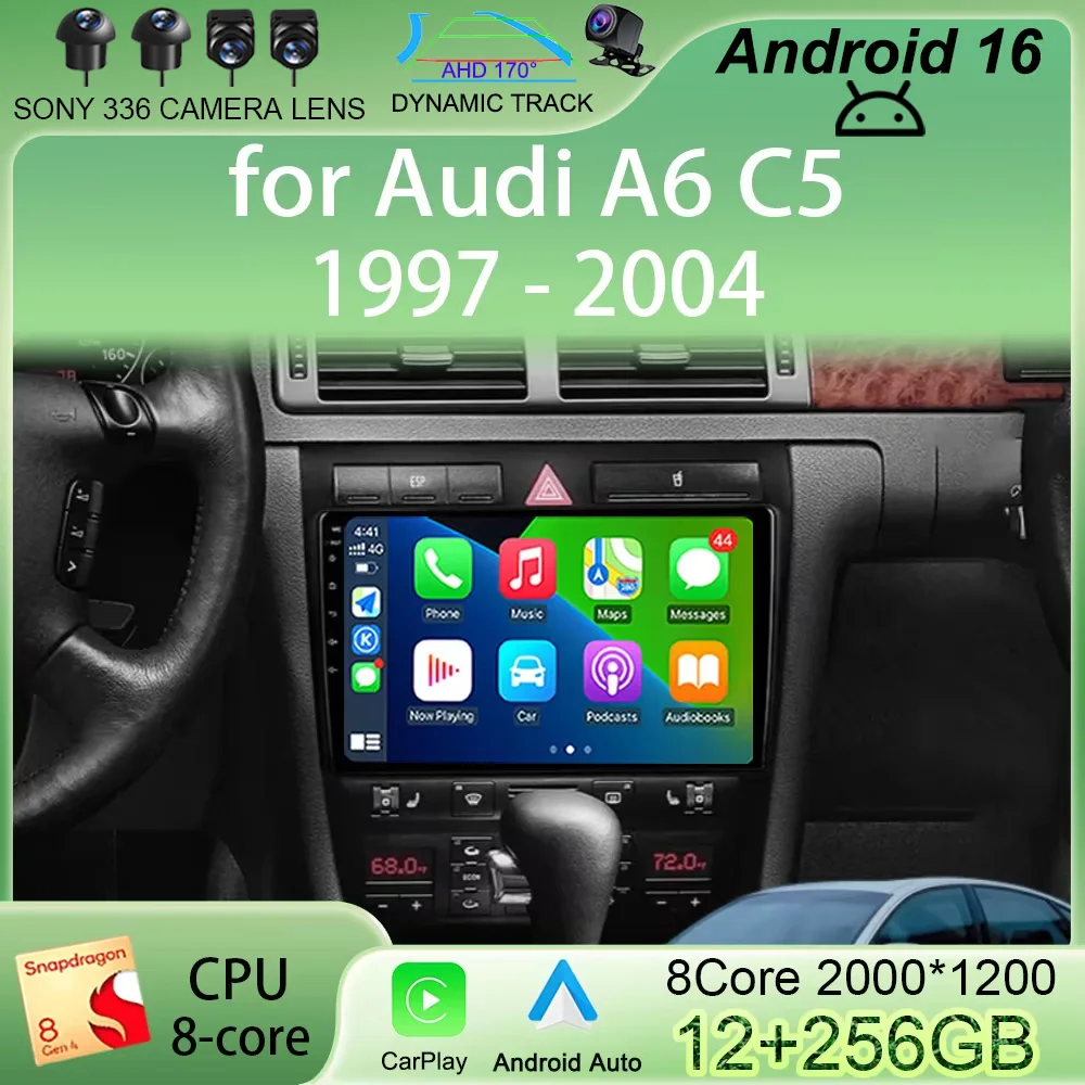 Car Radio Android 15 for Audi A6 C5 1997-2004 S6 1999-2004 RS6 2002-2006 Multimedia Player 2Din Carplay Stereo GPS NO DVD
Car Radio Android 15 for Audi A6 C5 1997-2004 S6 1999-2004 RS6 2002-2006 Multimedia Player 2Din Carplay Stereo GPS NO DVD
