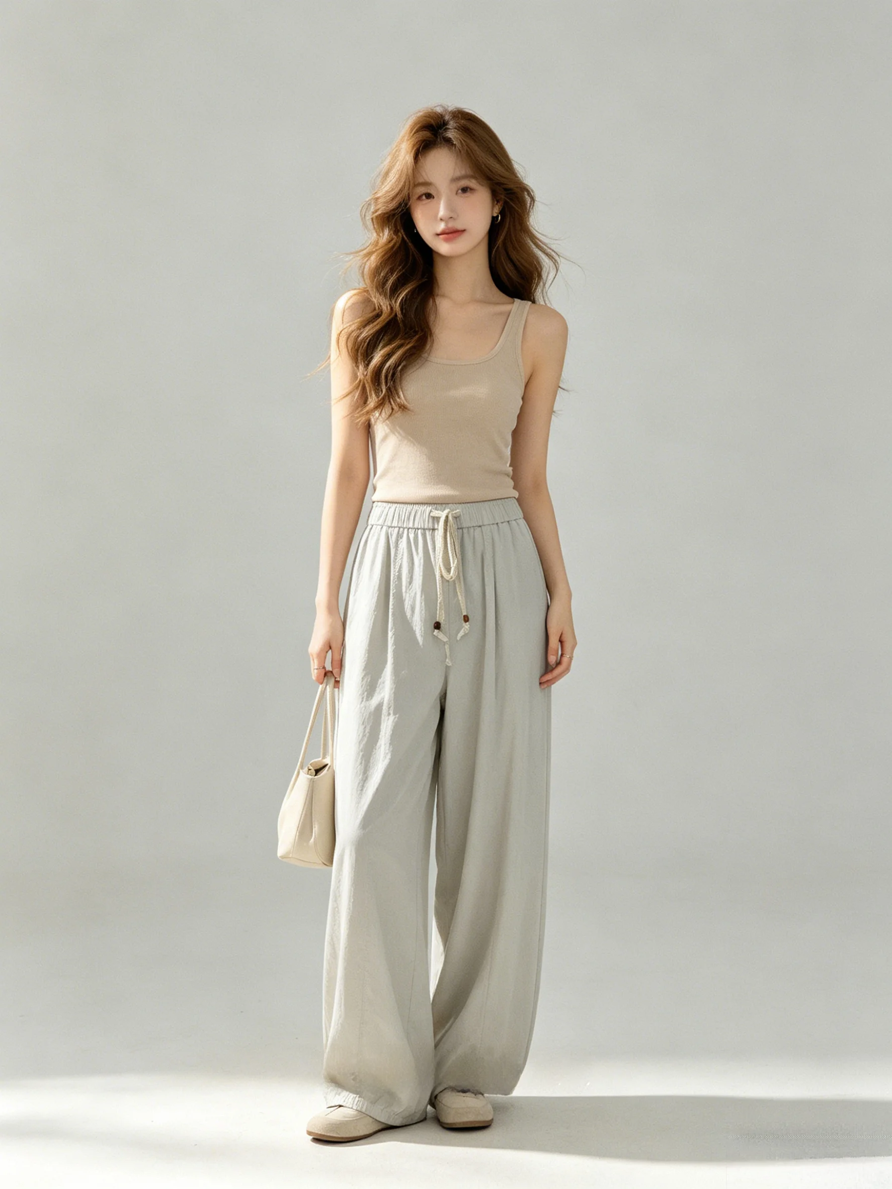 Laid-back Style High Waist Wide Leg Pants Skin-friendly Breathable Korean Version Summer Casual Trousers Loose Fit Ladies' Jeans
Laid-back Style High Waist Wide Leg Pants Skin-friendly Breathable Korean Version Summer Casual Trousers Loose Fit Ladies' Jeans
