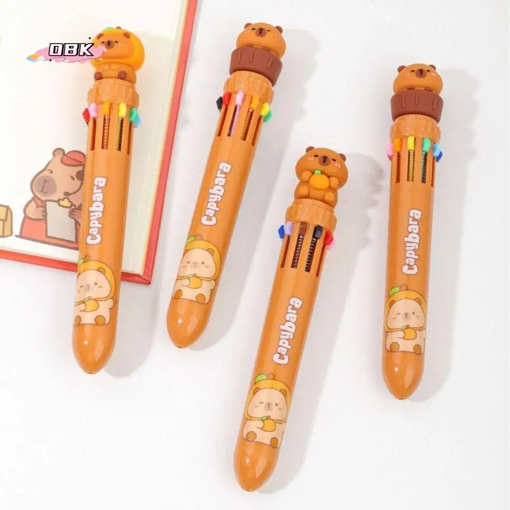 0.7Nib Capybara Ballpoint Pen Kawaii Funny Cartoon Writing Pens Press Type Writing Smooth Ten Color Ballpoint Pen
0.7Nib Capybara Ballpoint Pen Kawaii Funny Cartoon Writing Pens Press Type Writing Smooth Ten Color Ballpoint Pen