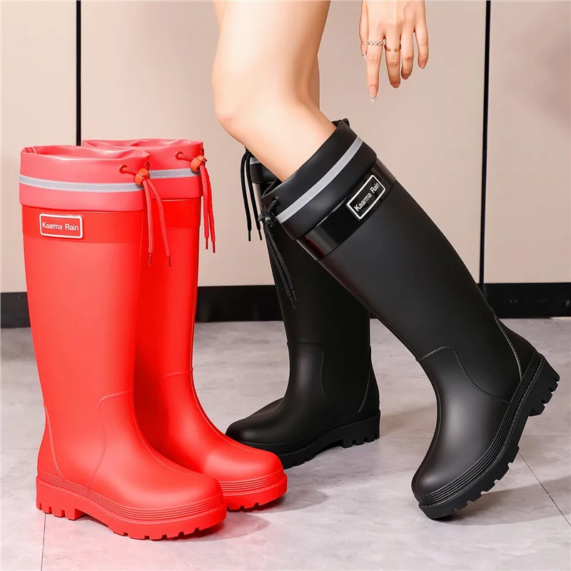 Fashionable Women's Hiking Shoes Waterproof Outdoor Wear Rainforest High Heel Shoe Covers Thickened EVA Spring Autumn Season
Fashionable Women's Hiking Shoes Waterproof Outdoor Wear Rainforest High Heel Shoe Covers Thickened EVA Spring Autumn Season