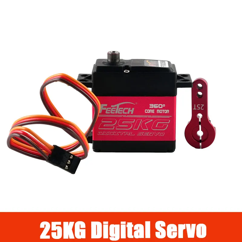 FT6325M 25KG Digital Servo 0.15sec 360 Degree Metal Core Motor Magnetic Steel Gear Servo for RC Car Plane Quadcopter
FT6325M 25KG Digital Servo 0.15sec 360 Degree Metal Core Motor Magnetic Steel Gear Servo for RC Car Plane Quadcopter