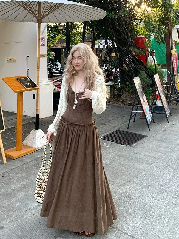 plus Size Women's Vintage Wood ain Ruffle Splice Strap Dr Summer New Holiday Sle Ankle Long Dr Commute Korean Sle...
plus Size Women's Vintage Wood ain Ruffle Splice Strap Dr Summer New Holiday Sle Ankle Long Dr Commute Korean Sle...