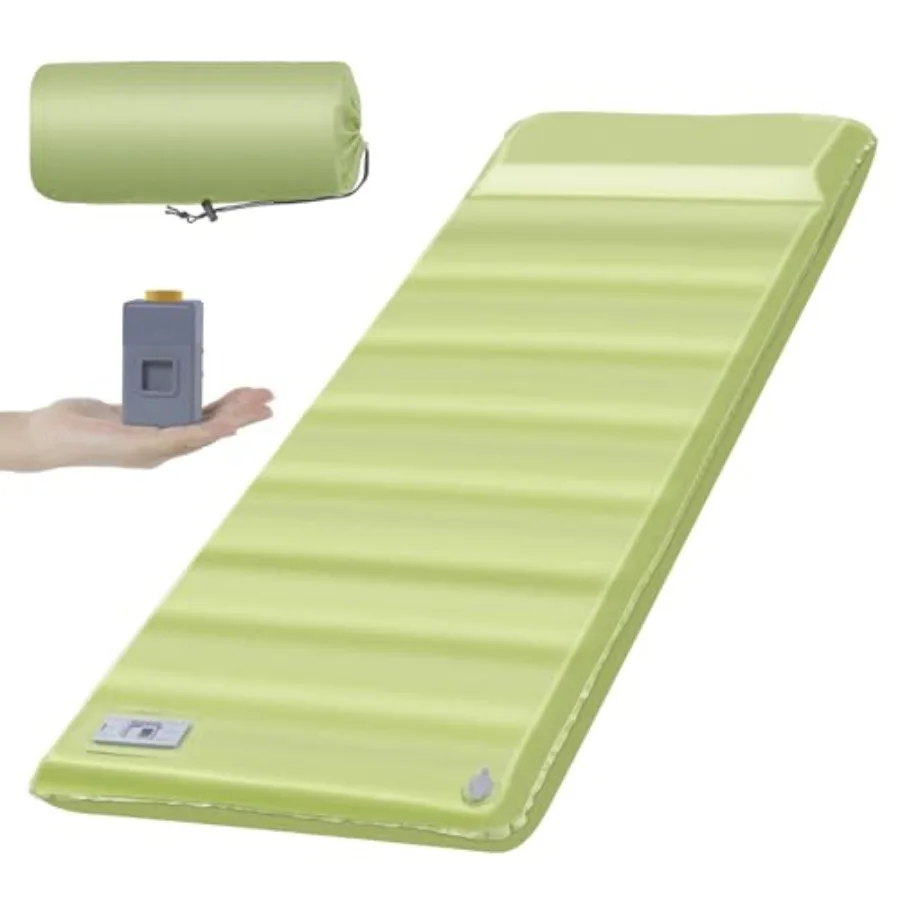 Self Inflating Sleeping Pad 4" Ultra-Thick Memory Foam Camping Pad with Pillow Built-in Electric Pump Fast Inflating 4-Season C
Self Inflating Sleeping Pad 4" Ultra-Thick Memory Foam Camping Pad with Pillow Built-in Electric Pump Fast Inflating 4-Season C