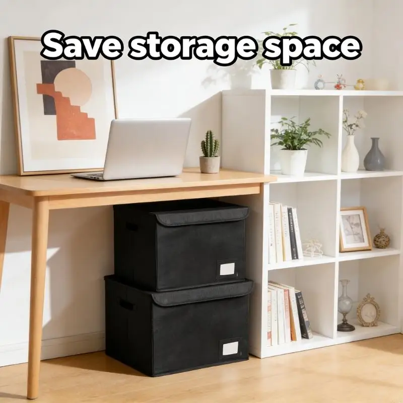 Foldable Book Storage Box Craft Of Sturdy Polyester Fabric For Home Use X3UC
Foldable Book Storage Box Craft Of Sturdy Polyester Fabric For Home Use X3UC