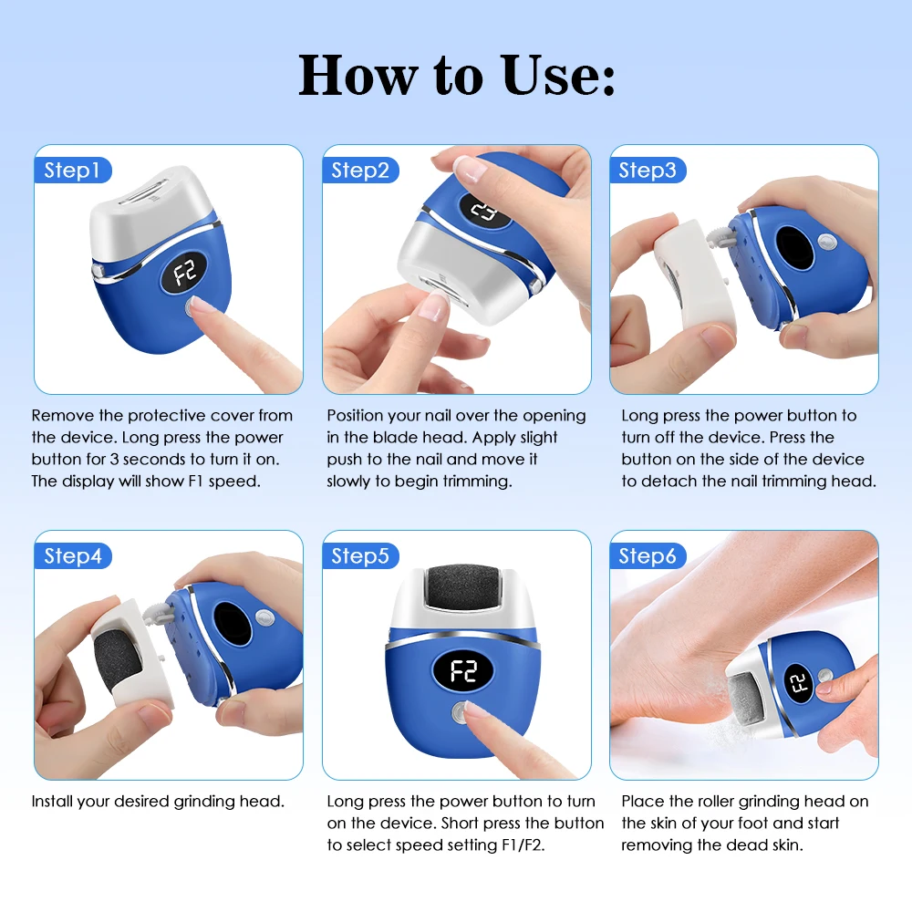 Электрическая шлифовальная машинка для ног 2 в 1, триммер для удаления мозолей, триммер для кожи, средство для удаления омертвевшей кожи, сухая, омертвевшая, треснутая, твердая кожа
Электрическая шлифовальная машинка для ног 2 в 1, триммер для удаления мозолей, триммер для кожи, средство для удаления омертвевшей кожи, сухая, омертвевшая, треснутая, твердая кожа